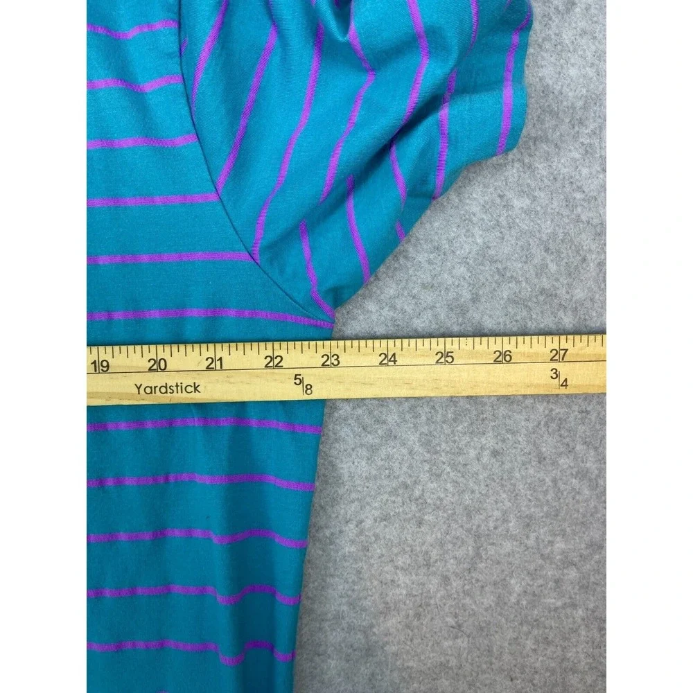Polo Golf‎ Ralph Lauren Vintage Lisle Shirt Men's L Blue Striped Short Sleeve
